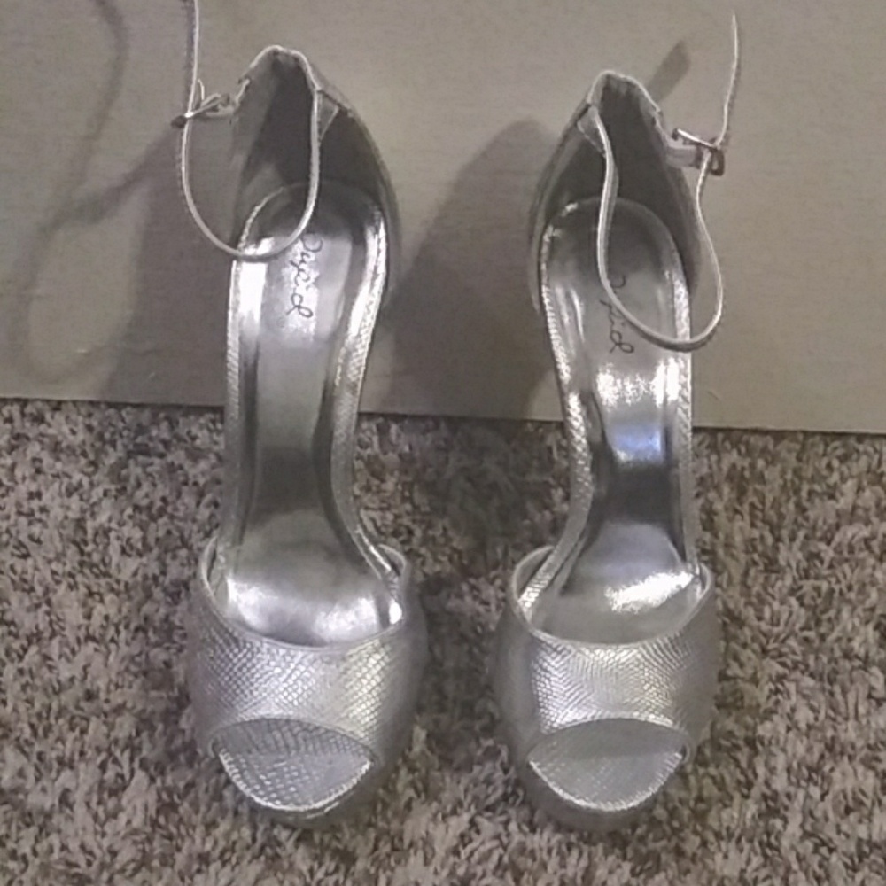 Silver heels